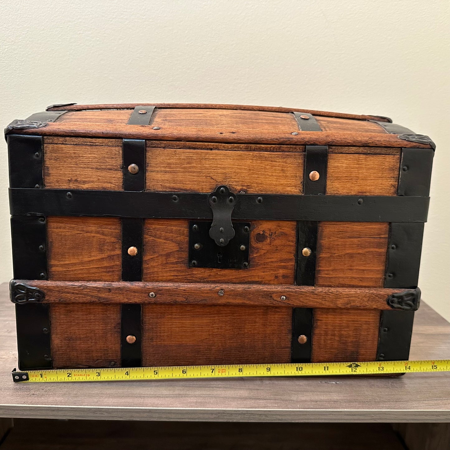 Antique Dome Steamer Doll Trunk with Insert