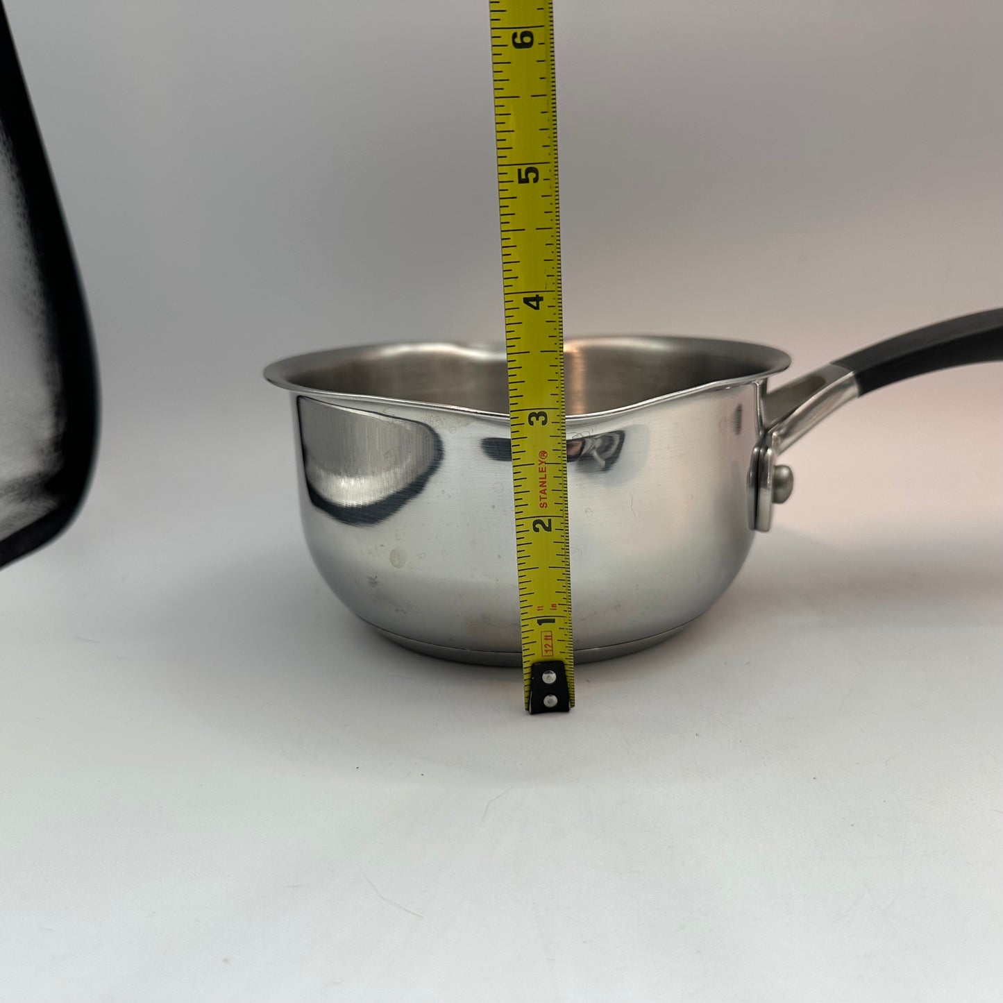 Kenmore Stainless Steel 1 & 2 Qt Saucepan with Pour Spout/Straining Lid