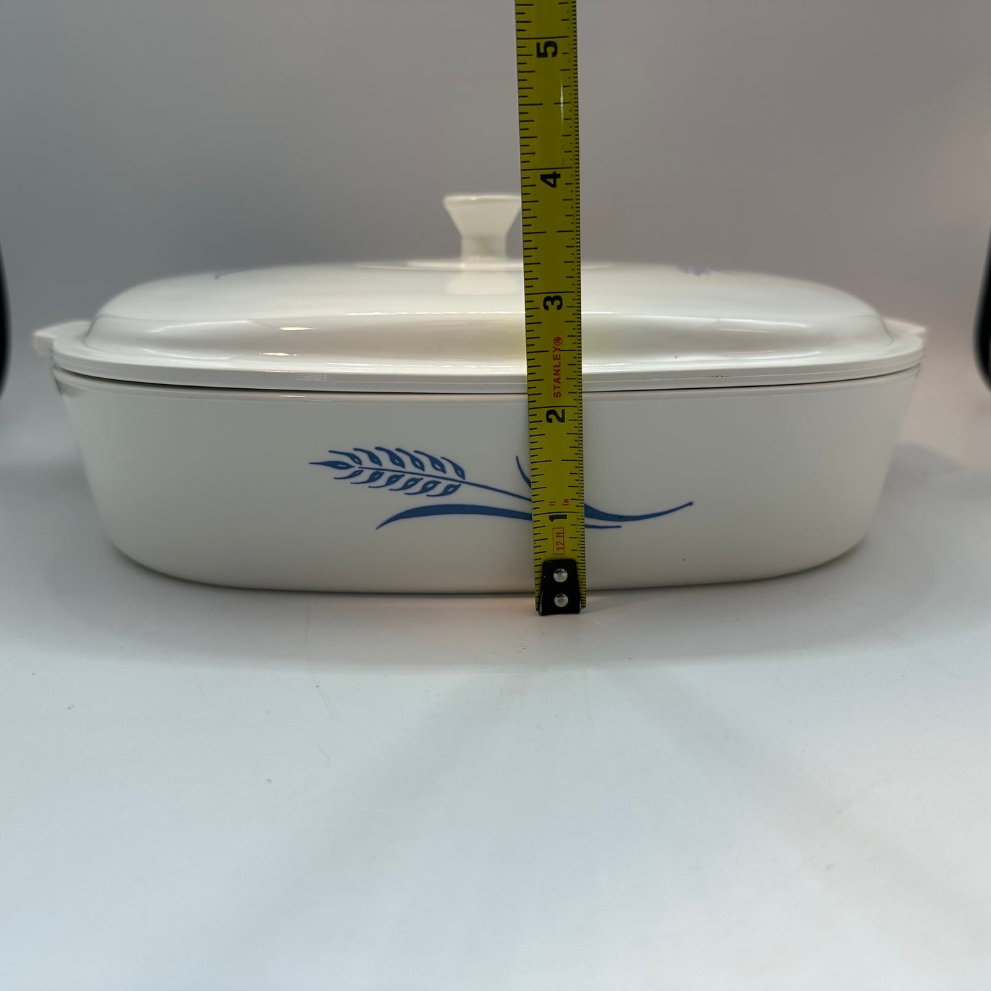 Corning Ware Blue Wheat Pyroceram 10" Casserole Dish