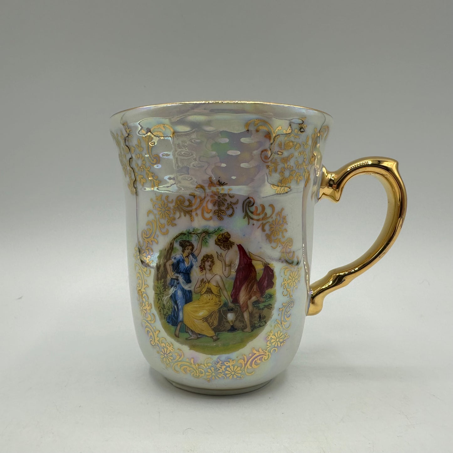 Czech Republic Gold Gilded Cup and Saucer