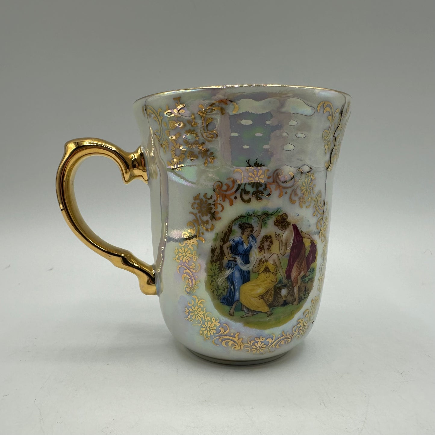 Czech Republic Gold Gilded Cup and Saucer
