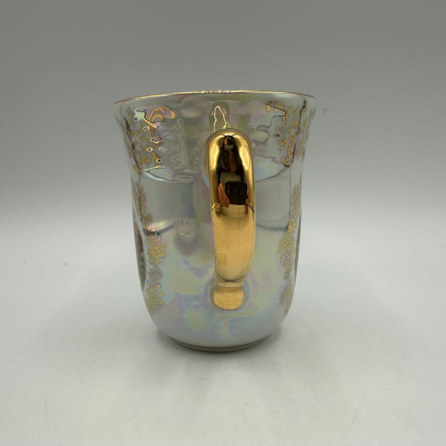 Czech Republic Gold Gilded Cup and Saucer