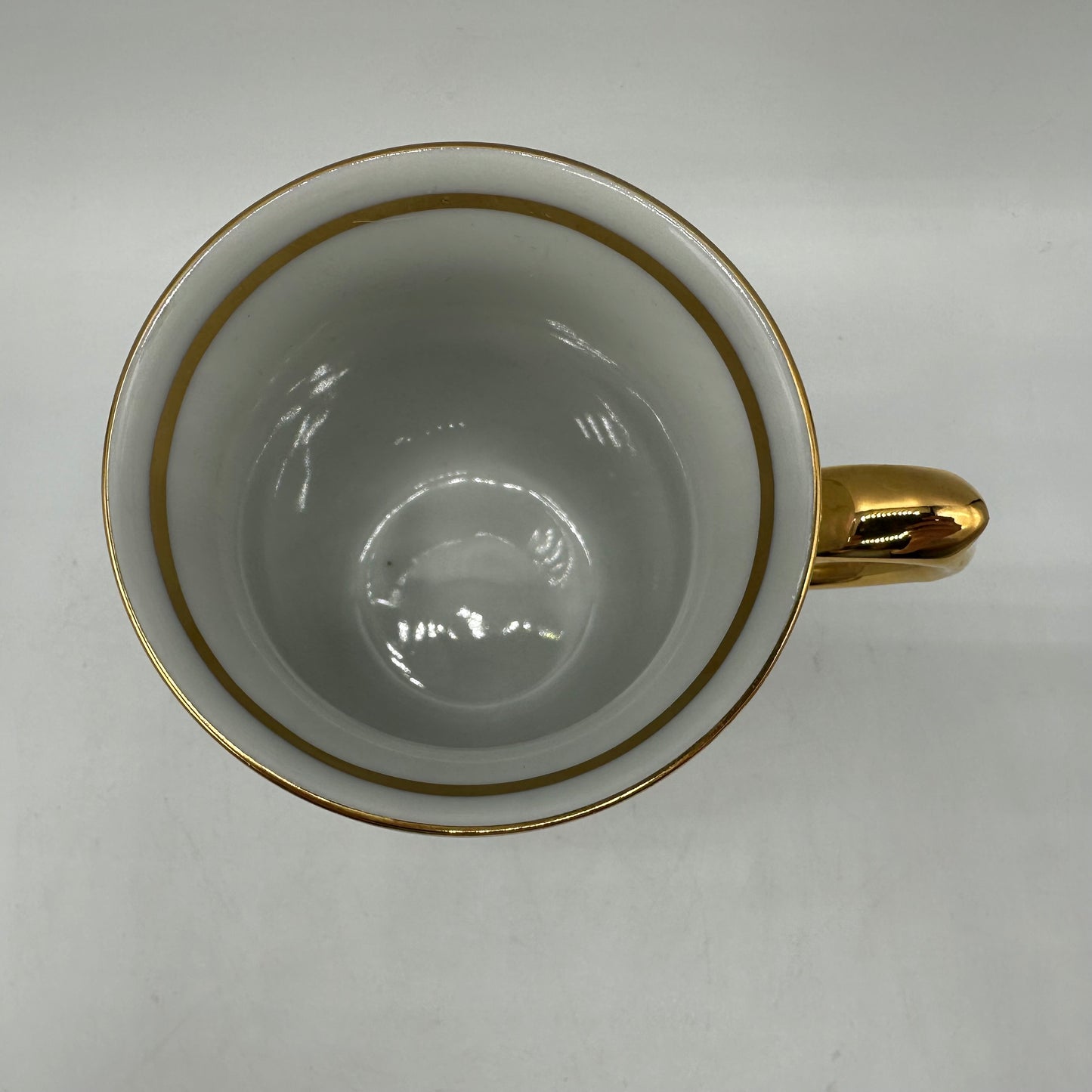 Czech Republic Gold Gilded Cup and Saucer
