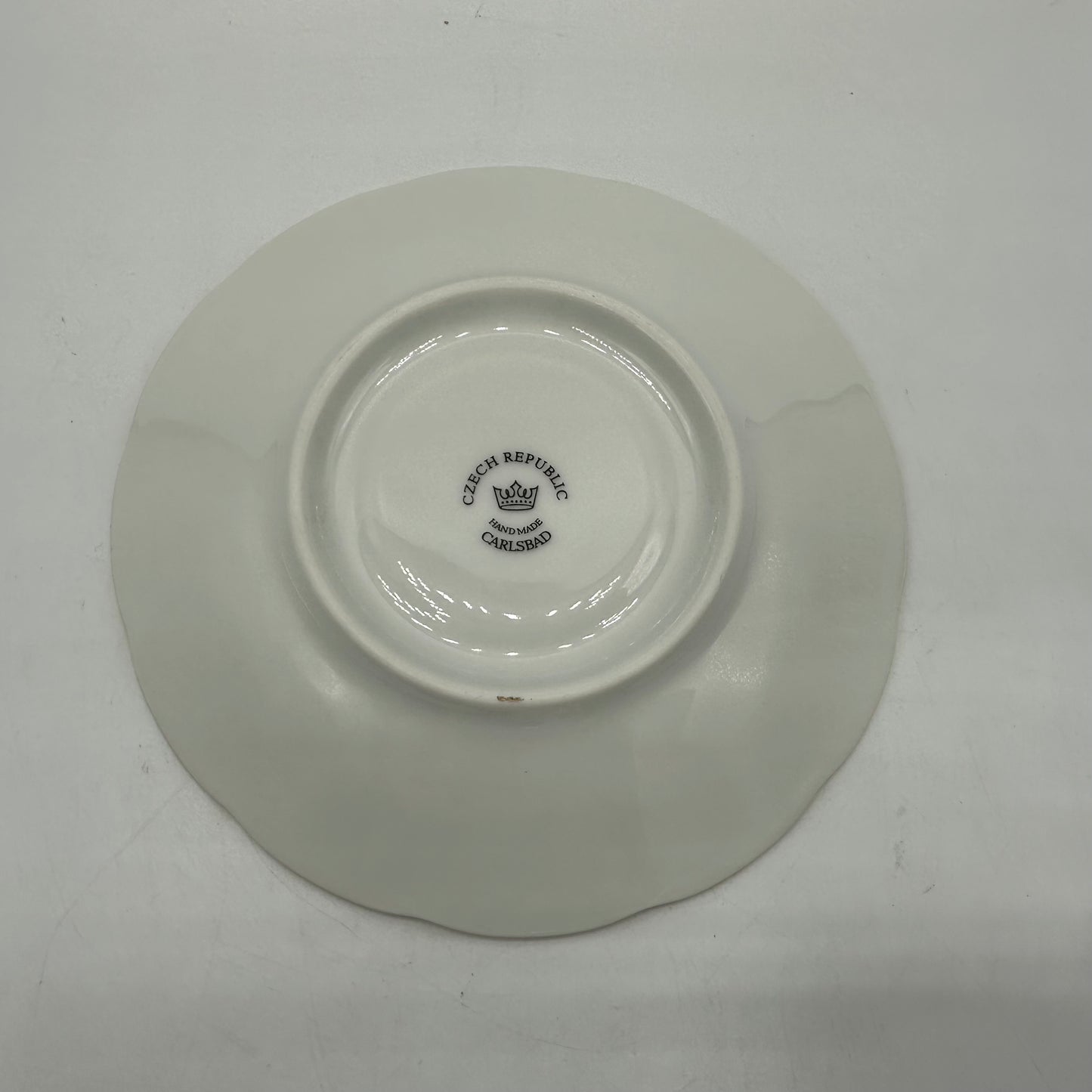 Czech Republic Gold Gilded Cup and Saucer