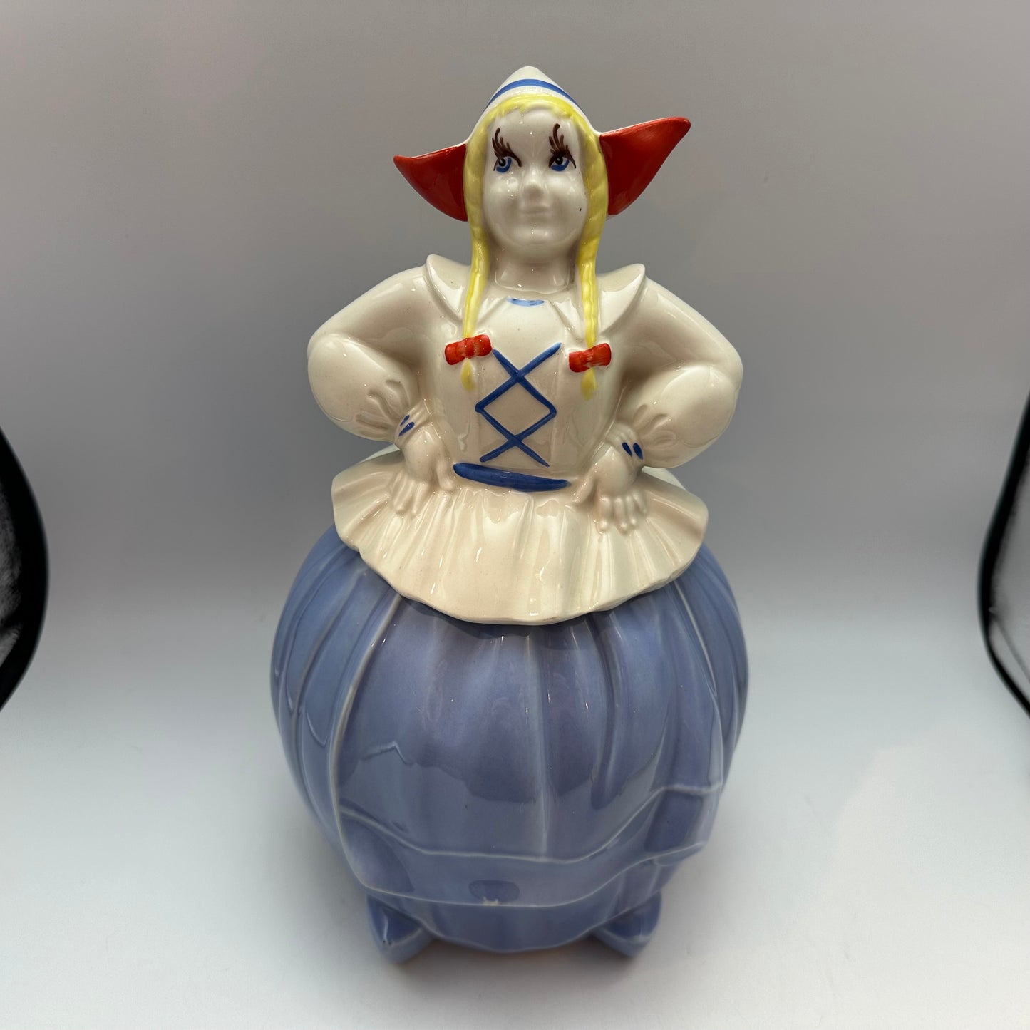 Pottery Guild of America Dutch Girl Cookie Jar 1940s