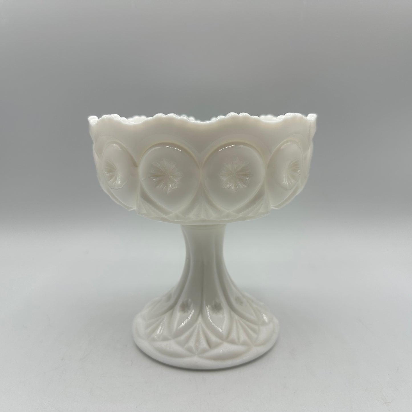 Fostoria Milk Glass Compote Louise Pattern 1957-1965