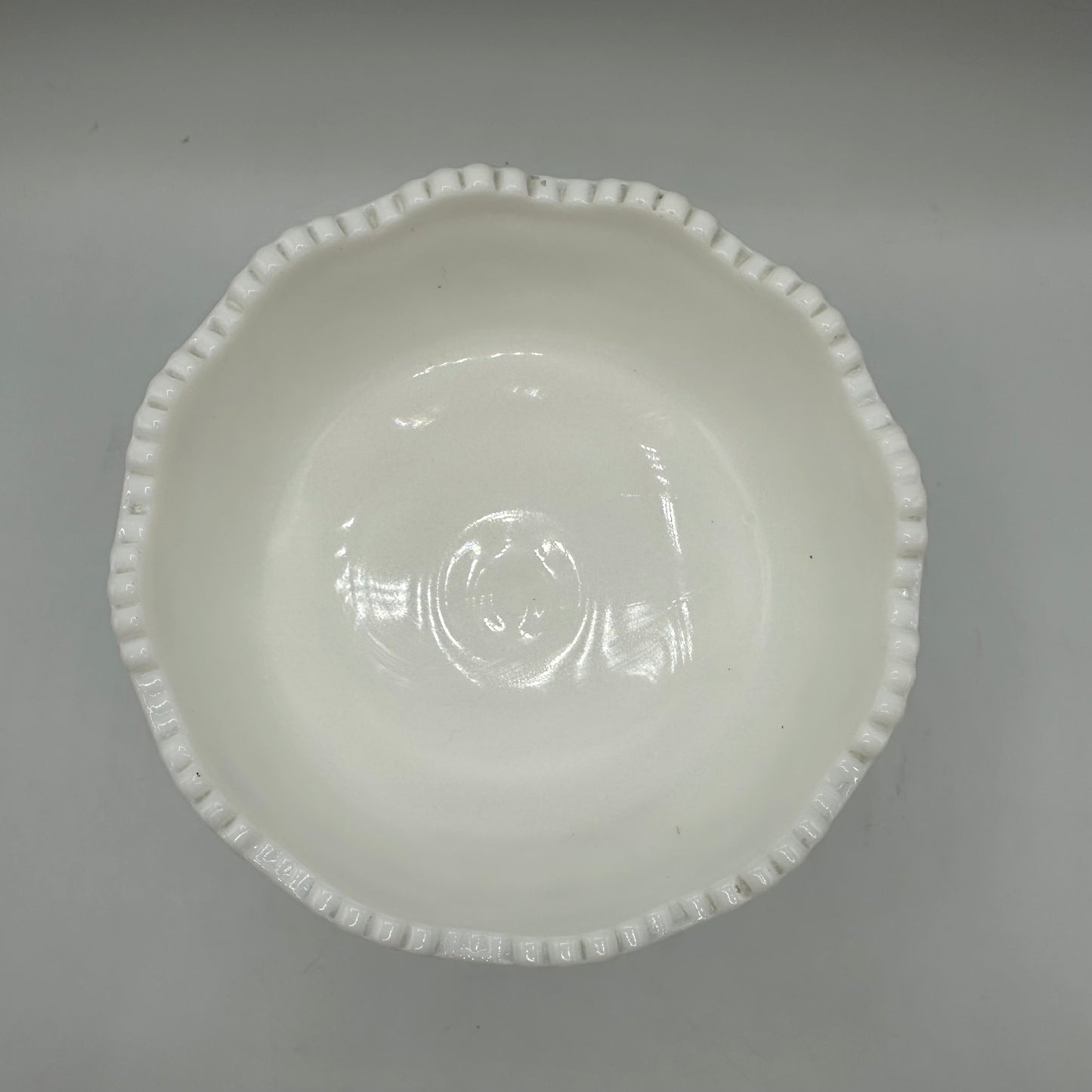 Fostoria Milk Glass Compote Louise Pattern 1957-1965