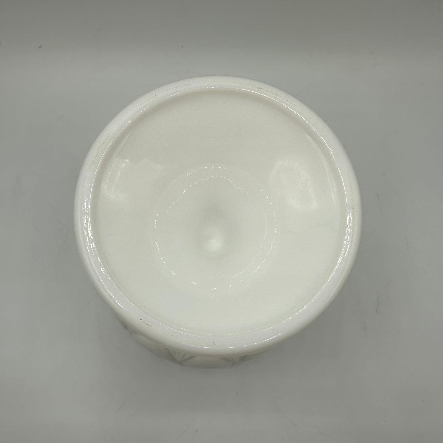 Fostoria Milk Glass Compote Louise Pattern 1957-1965
