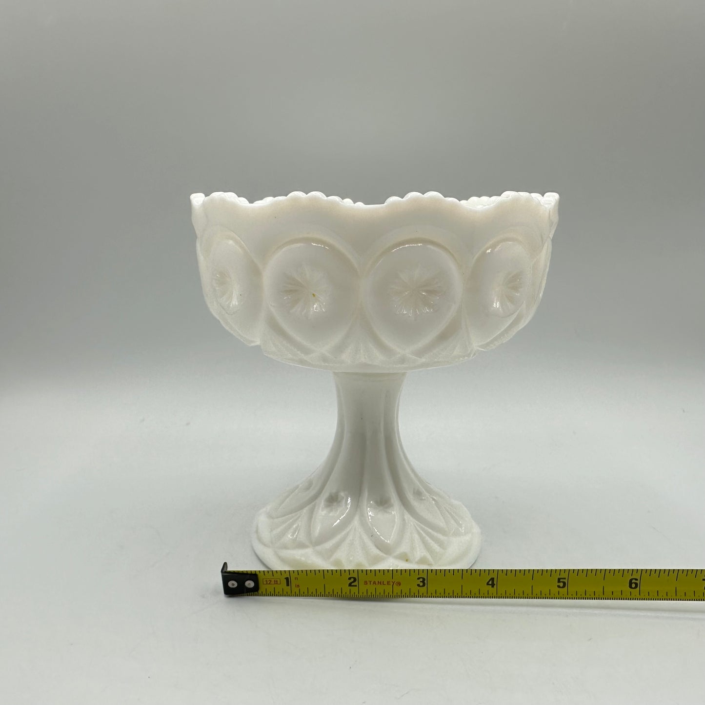 Fostoria Milk Glass Compote Louise Pattern 1957-1965