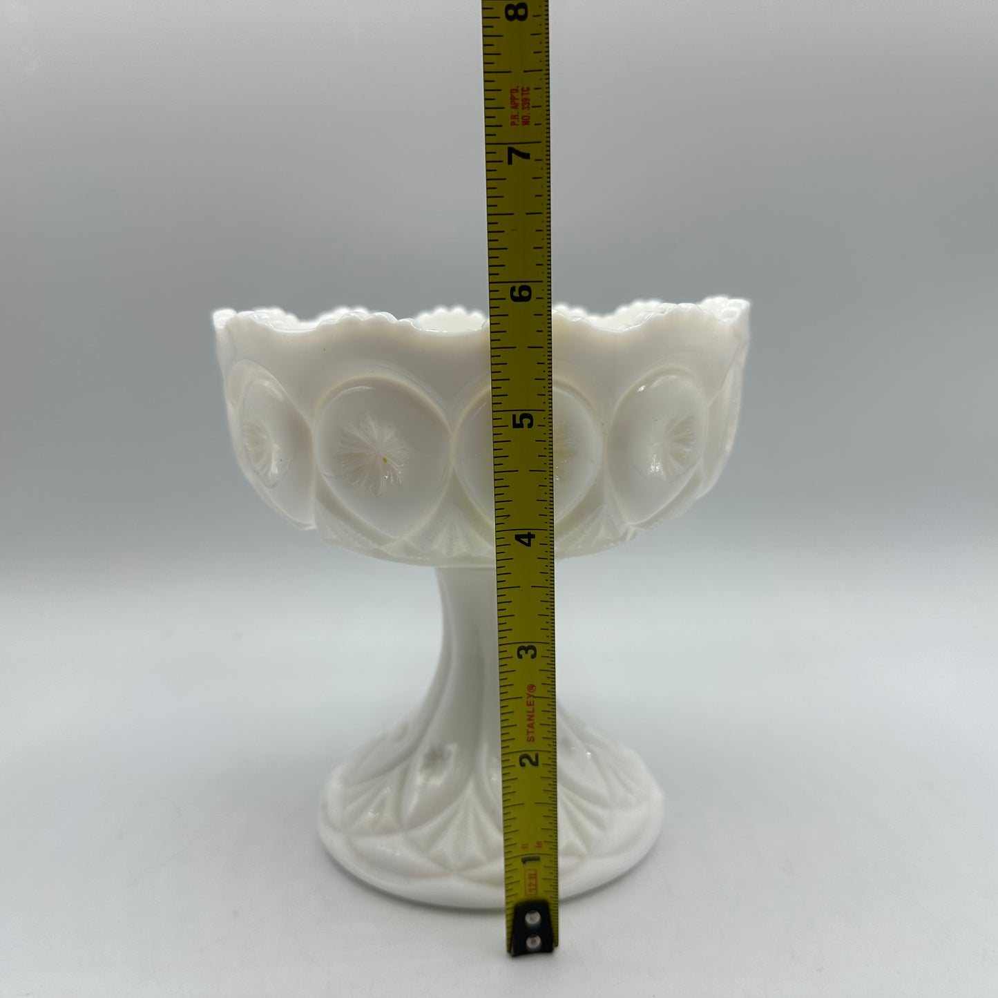 Fostoria Milk Glass Compote Louise Pattern 1957-1965