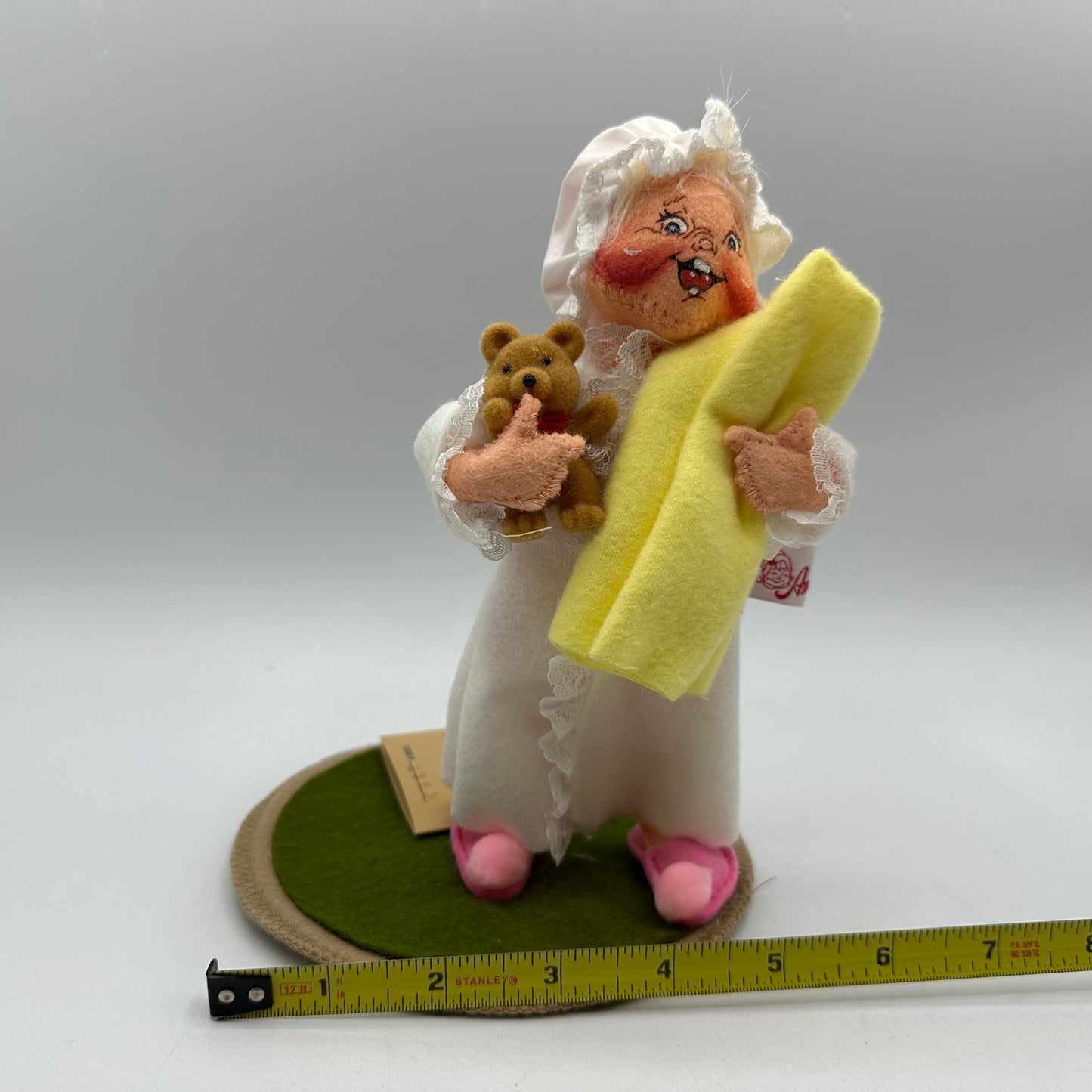 Annalee Mobilitee Dolls Girl with Blanket and Teddy Bear 1994