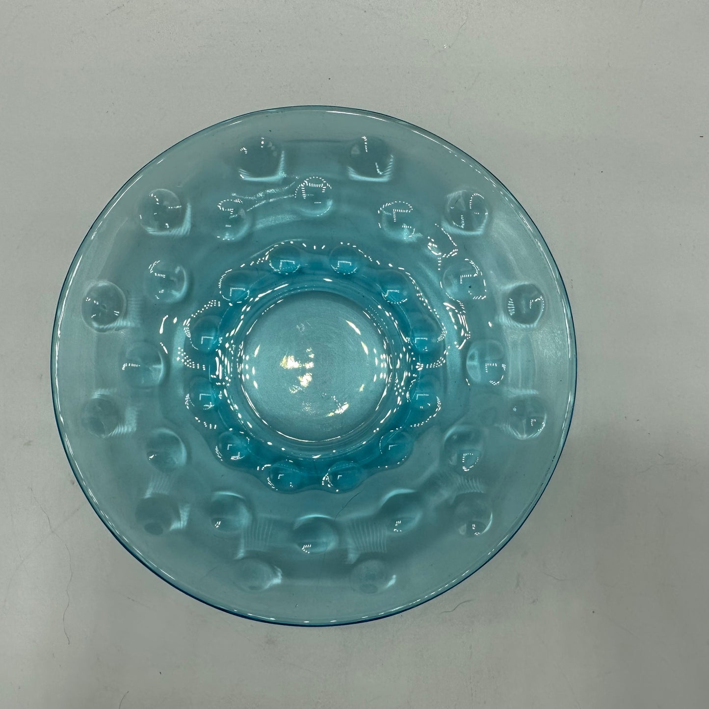 Hazel Atlas Turquoise Blue Capri Dot Cup & Saucer