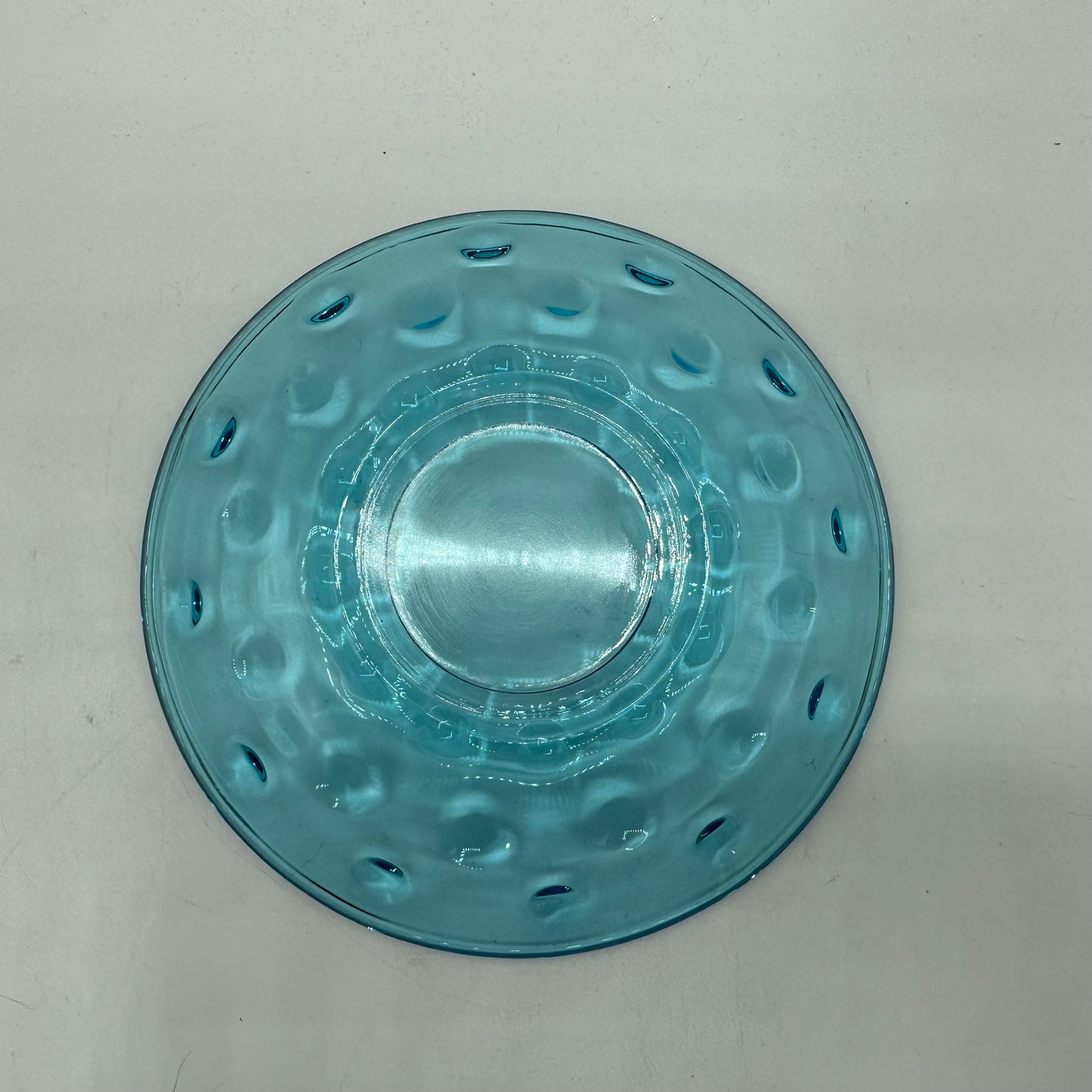 Hazel Atlas Turquoise Blue Capri Dot Cup & Saucer
