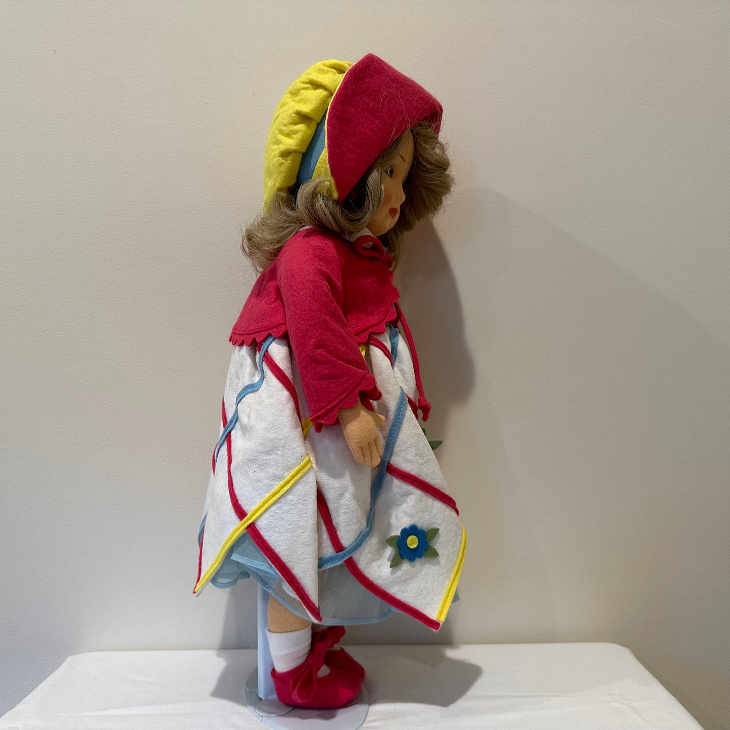 Lenci "Diana" Felt 19" Doll, 1998, Side Eyes Box and COA