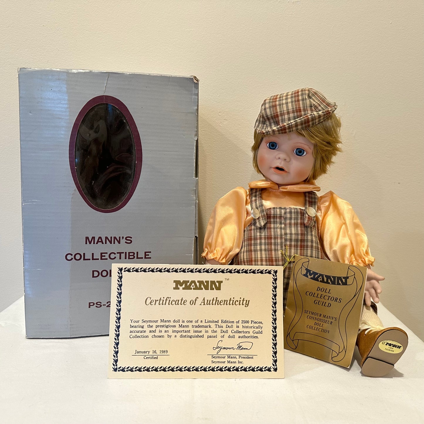 Seymour Mann's Porcelain Bisque Doll Twin Set "Brett and Betty"