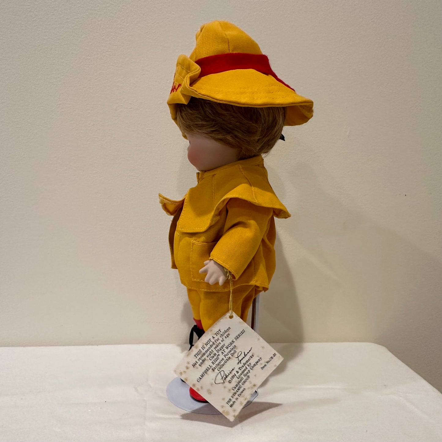 Campbell Kids at Work Series Collectible Porcelain Doll "Clam Digger"