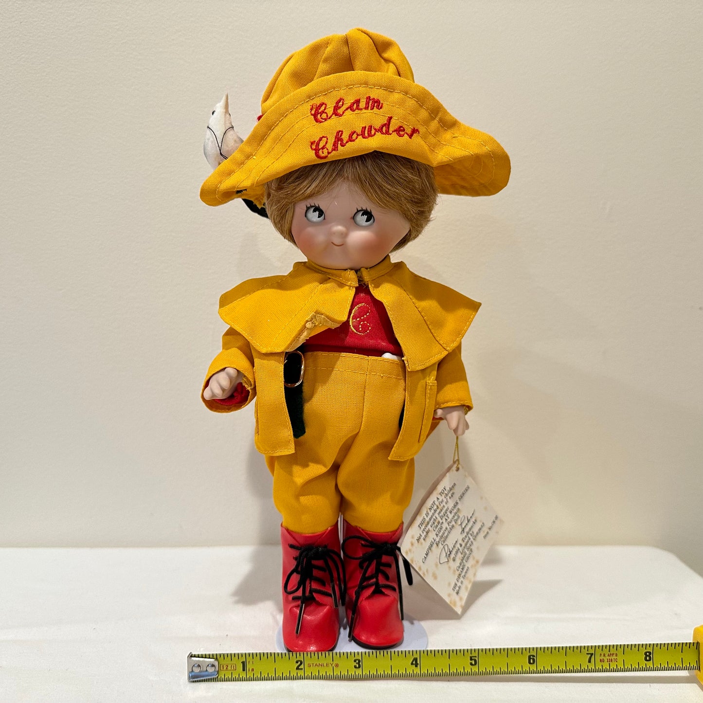 Campbell Kids at Work Series Collectible Porcelain Doll "Clam Digger"