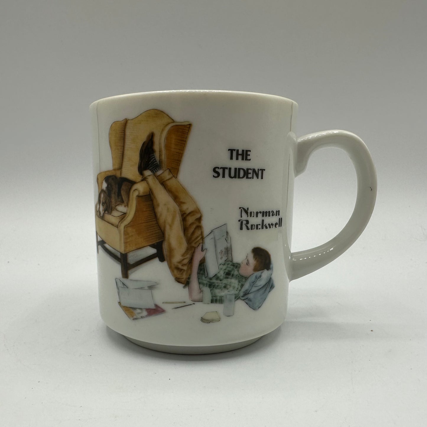 Norman Rockwell Mugs - Sleep Tight, The Student, Big Brother