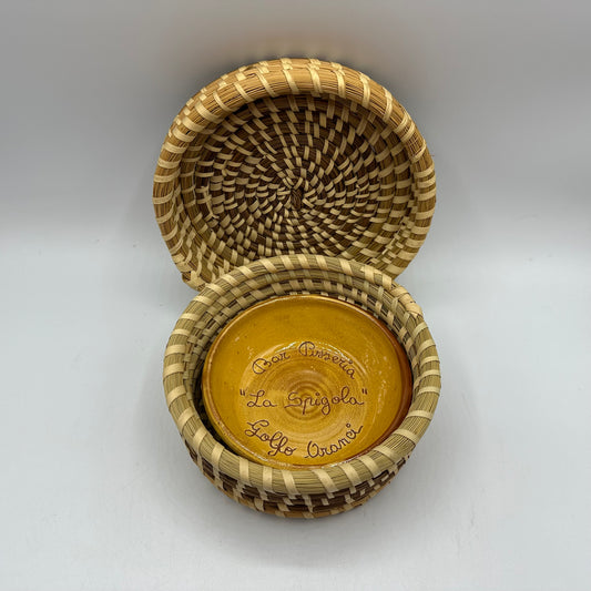 Bowl With Covered Basket