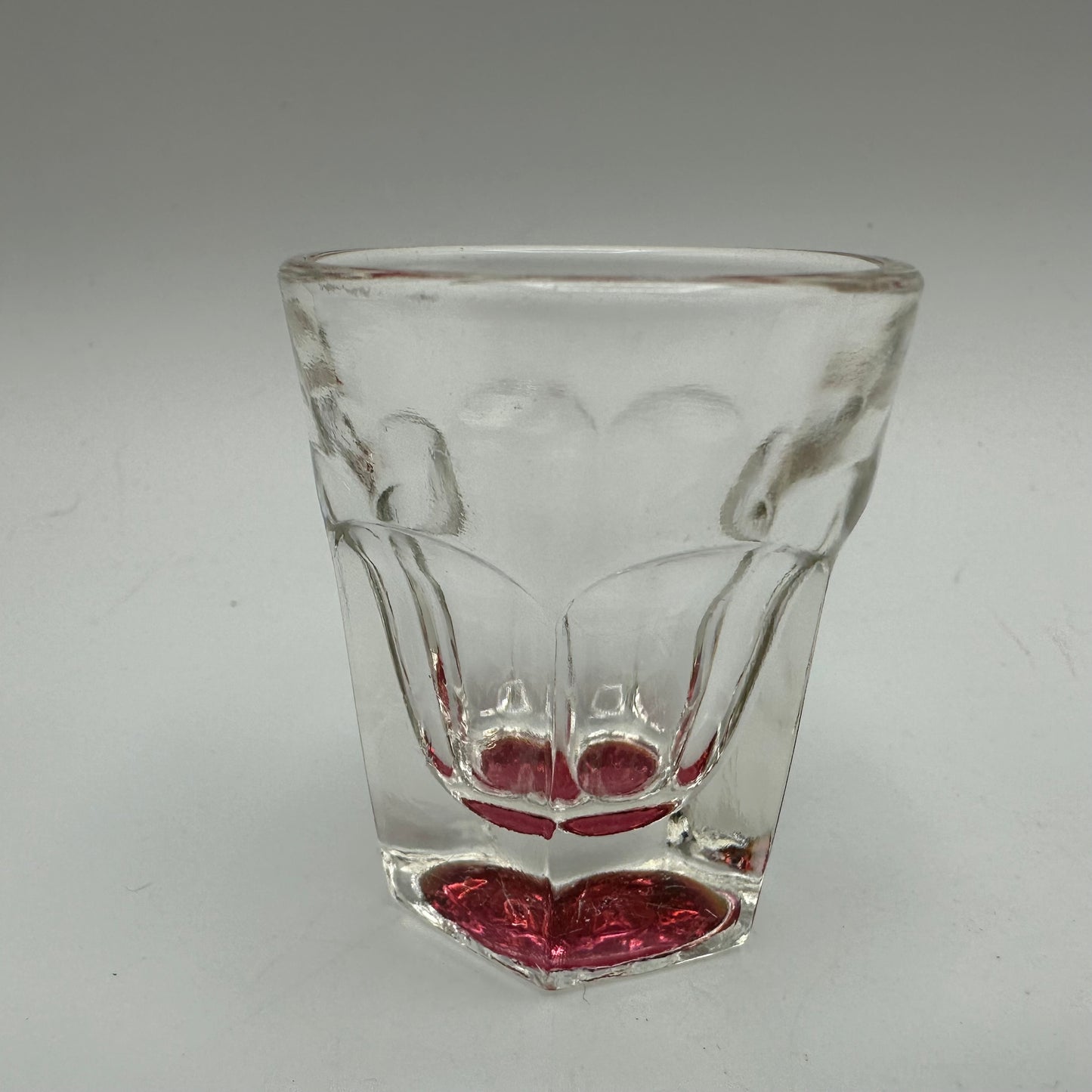 Red Bottom Shot Glasses, Set of 3