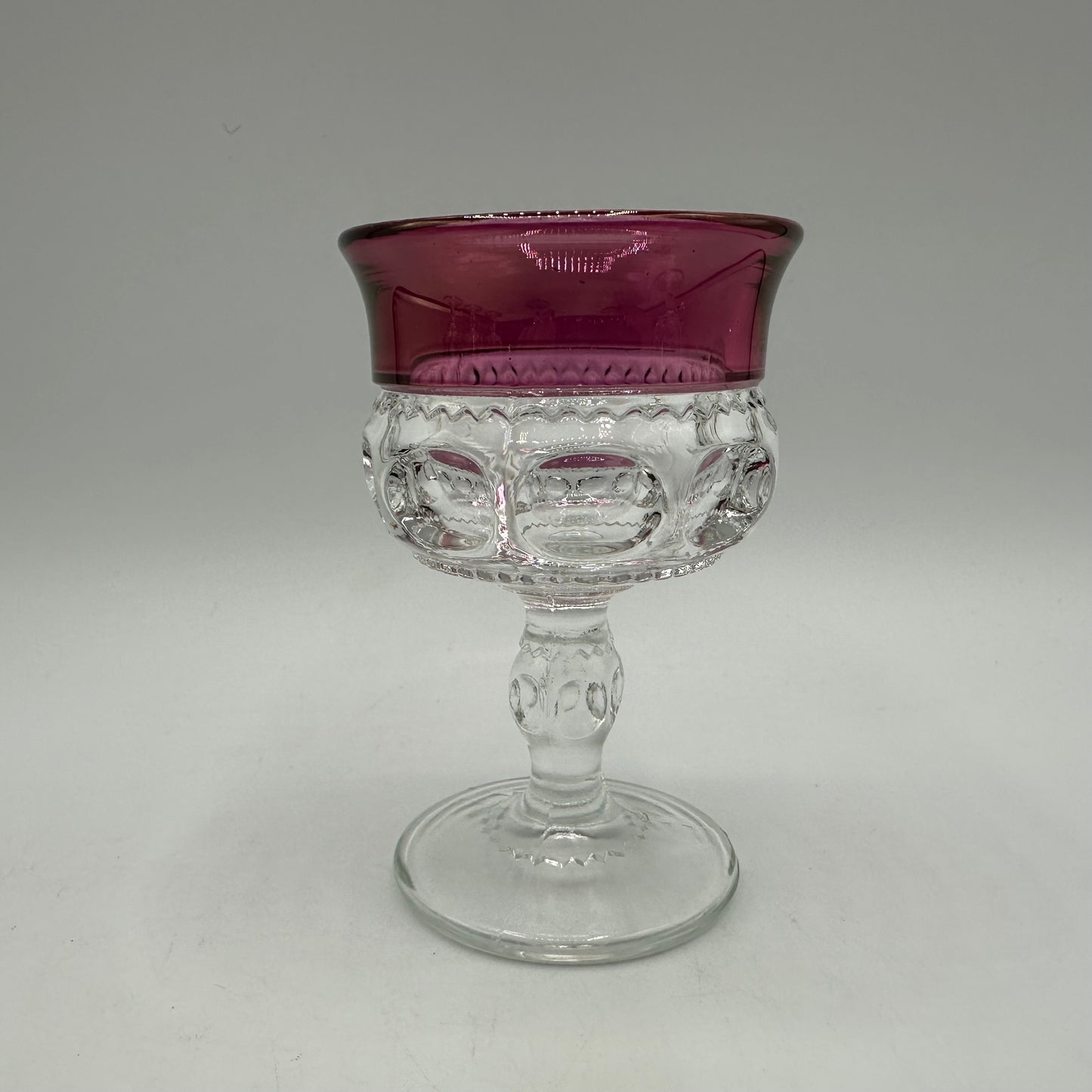 Colony Ruby Crown Liquor Cocktail Glasses, Set of 6