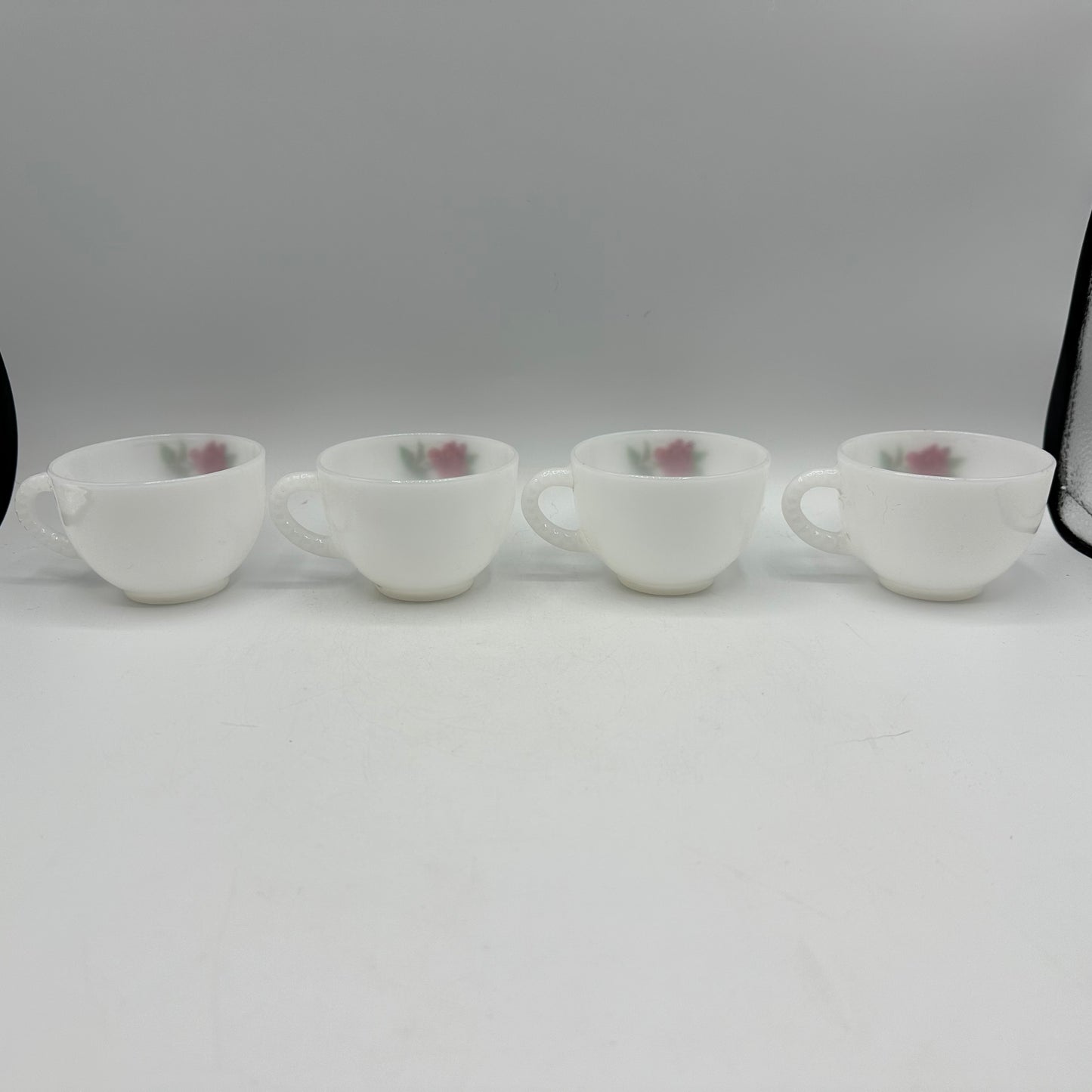 Federal Glass Rosecrest Snack Set, 8 Piece Set
