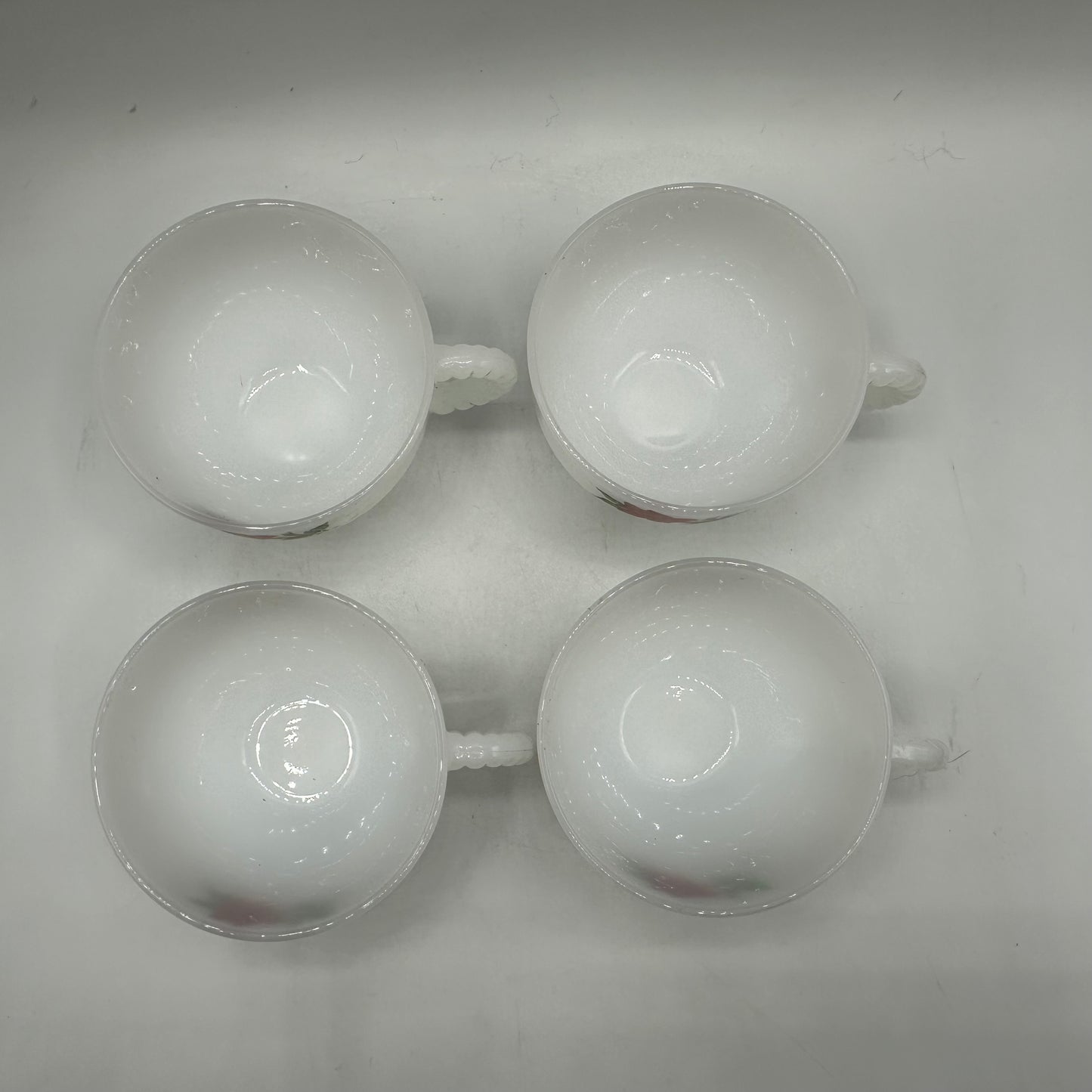 Federal Glass Rosecrest Snack Set, 8 Piece Set