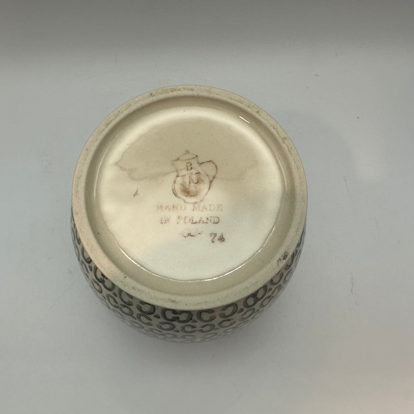 Boleslawiec Polish Pottery Cannister With Lid