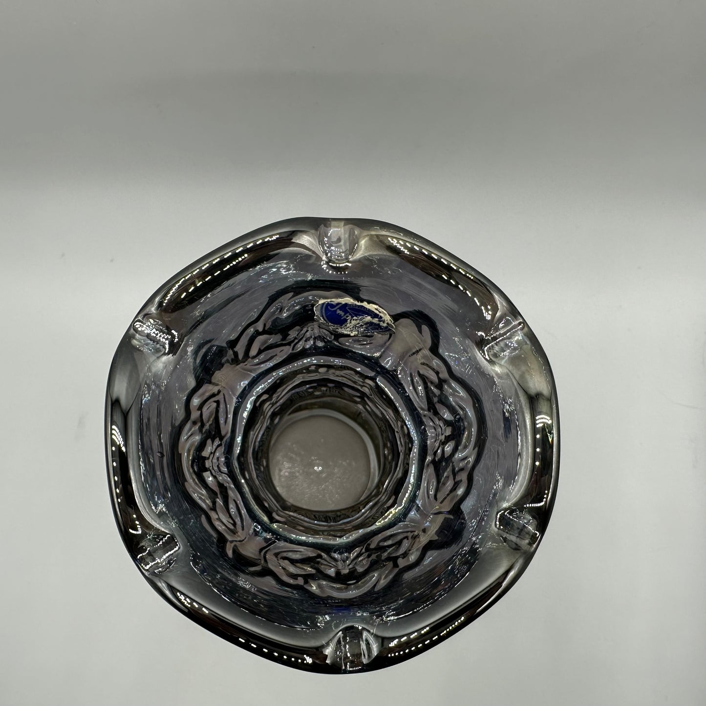 Imperial Glass Loganberry Vase, Smokey Blue