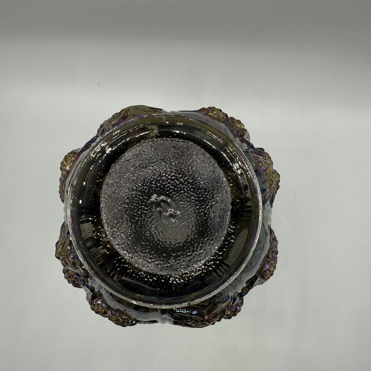 Imperial Glass Loganberry Vase, Smokey Blue