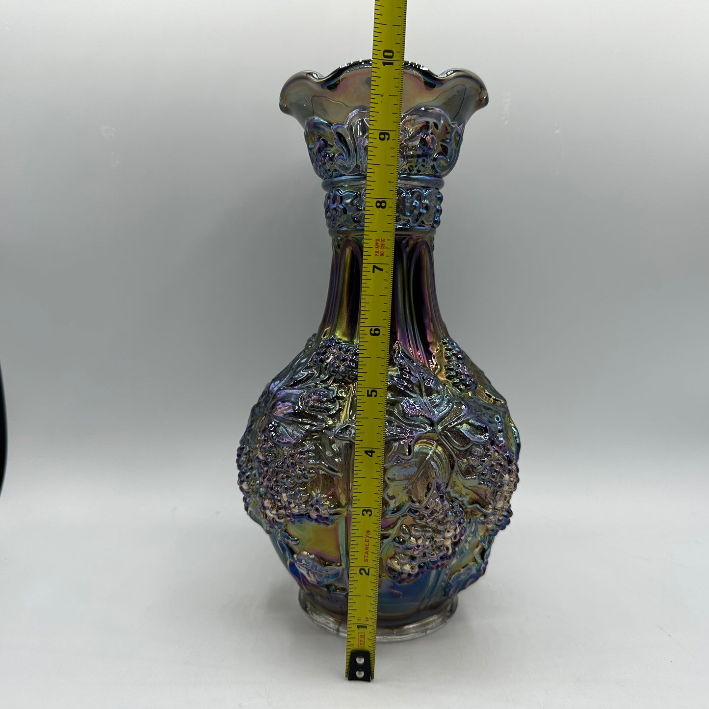 Imperial Glass Loganberry Vase, Smokey Blue