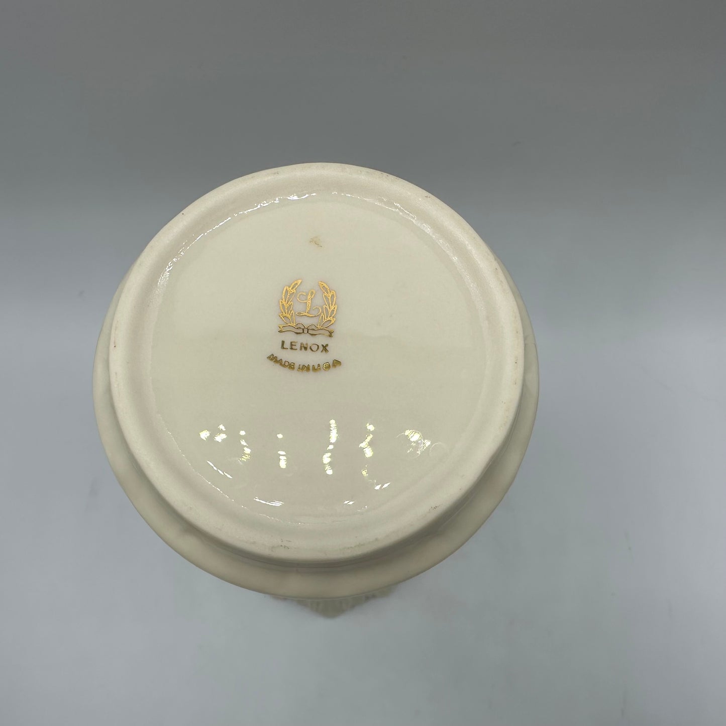 Lenox Woodland Collection Ivory Porcelain Vase 8.5"