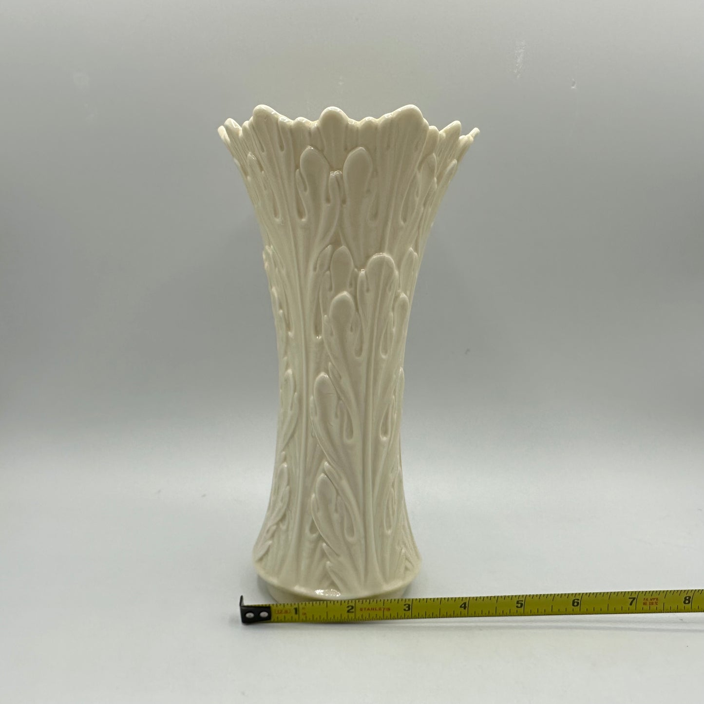 Lenox Woodland Collection Ivory Porcelain Vase 8.5"