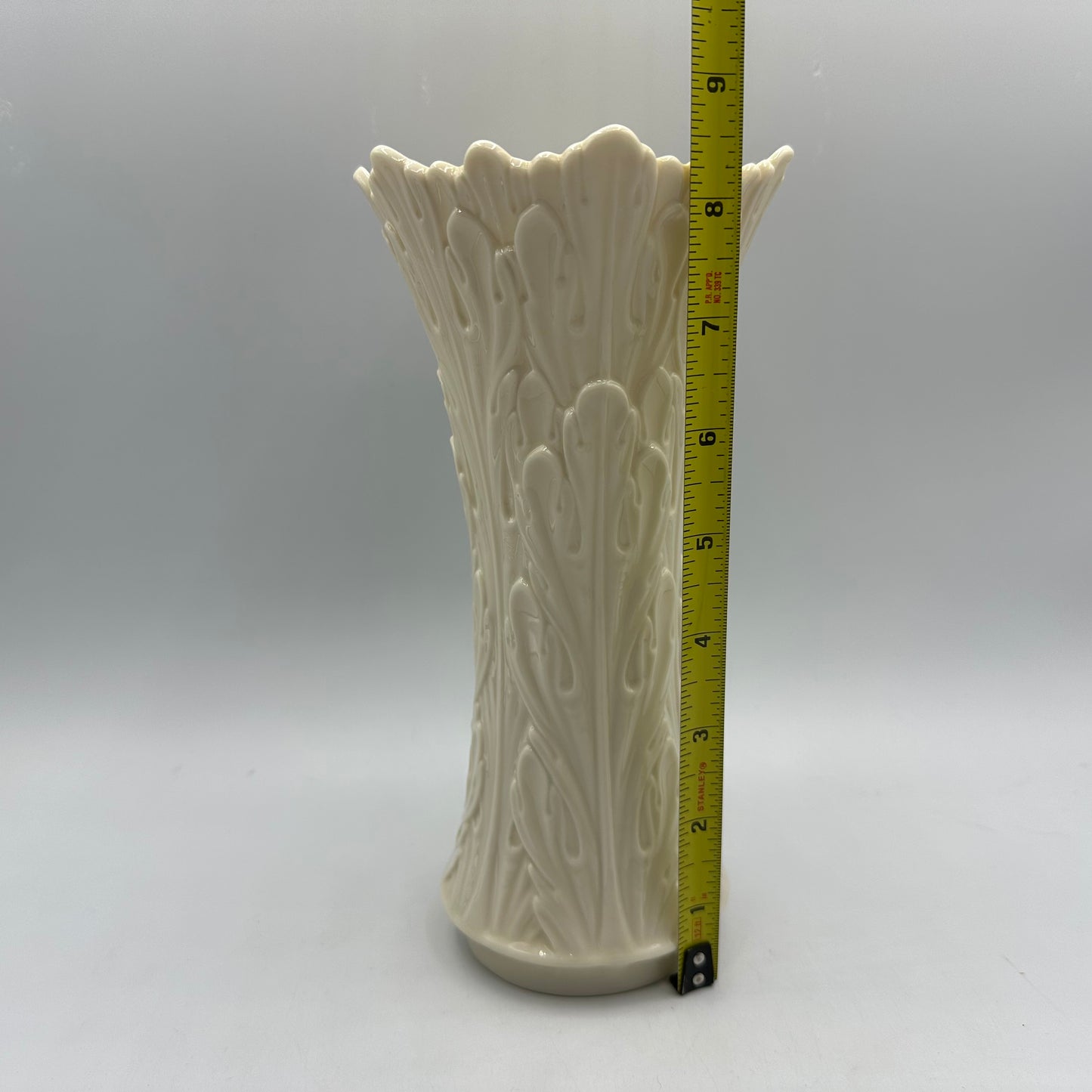Lenox Woodland Collection Ivory Porcelain Vase 8.5"
