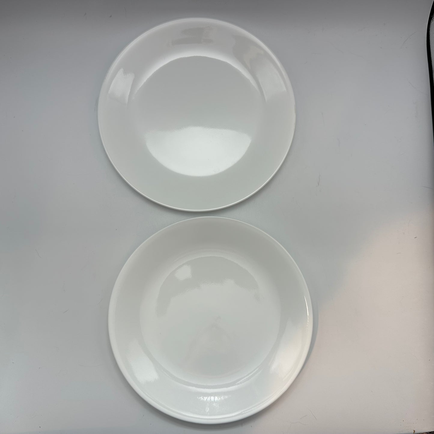 Corelle Vitrelle 8.5" Plate, White, Set of 2