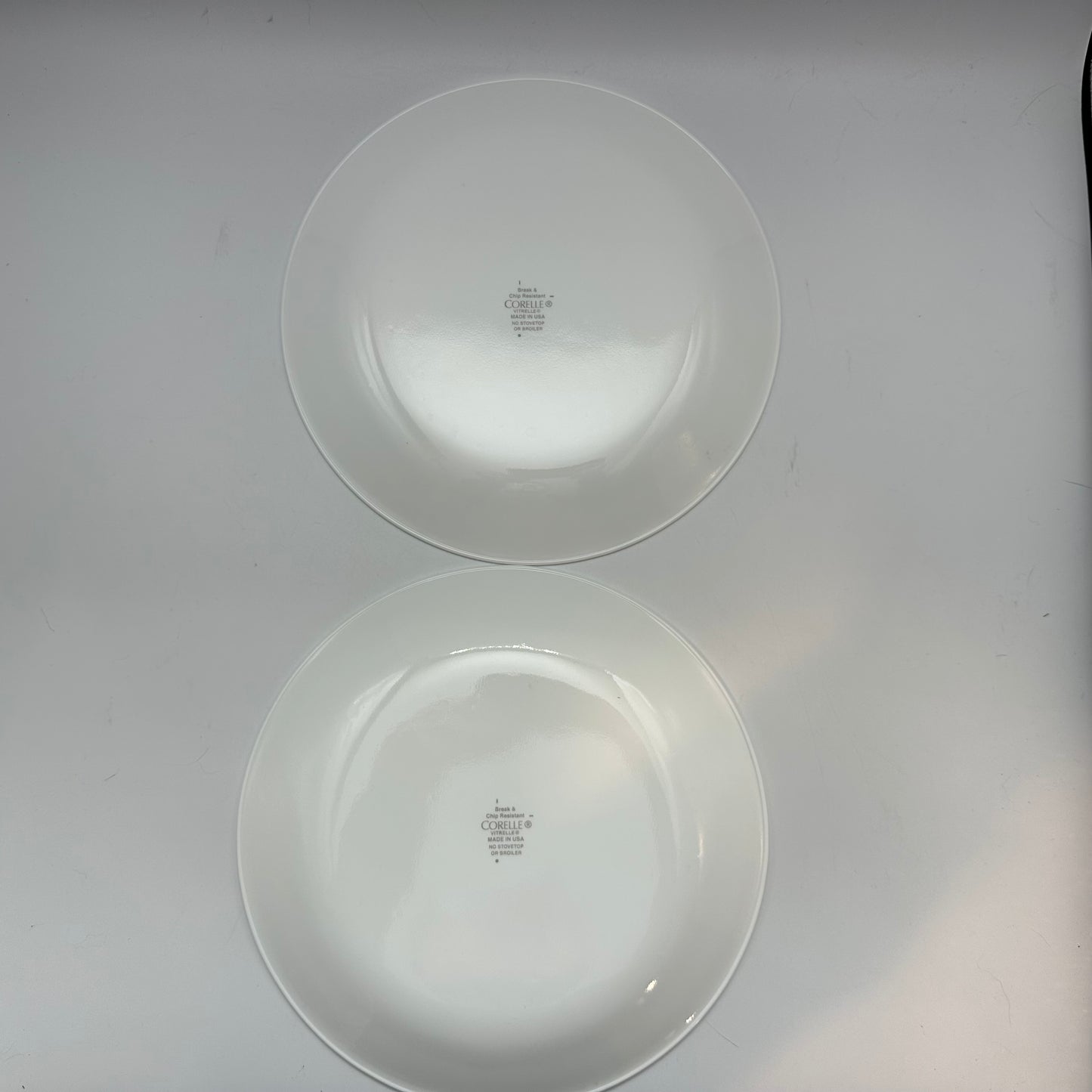 Corelle Vitrelle 8.5" Plate, White, Set of 2