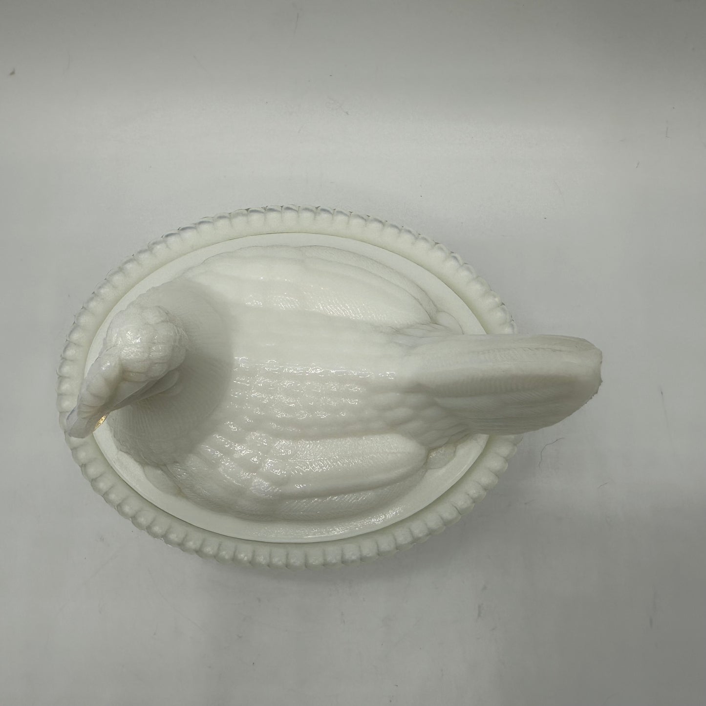 Westmoreland Hen on Nest, Milk Glass