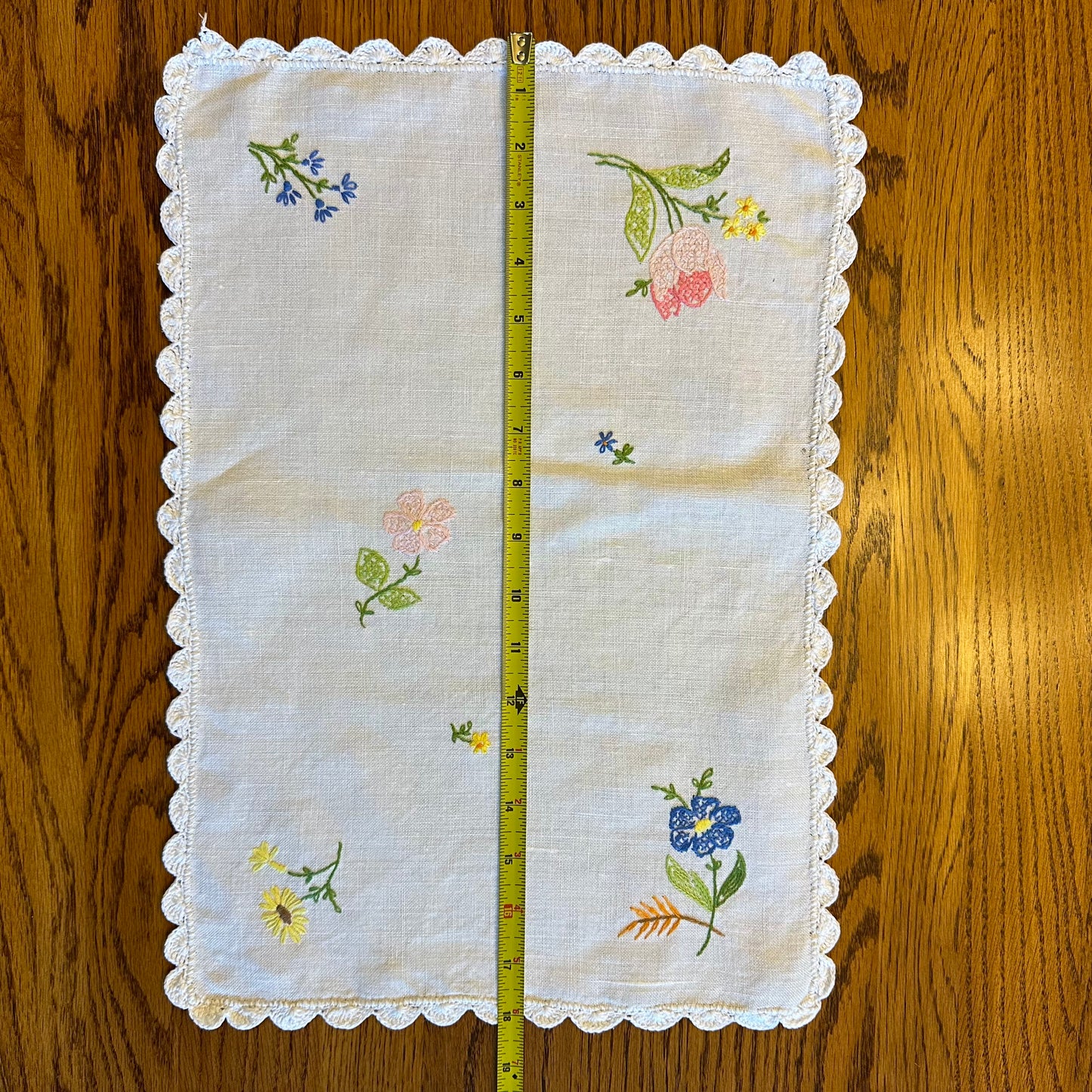 Embroidered Placemats with Matching Napkins, Set of 3 with Extra Placemat