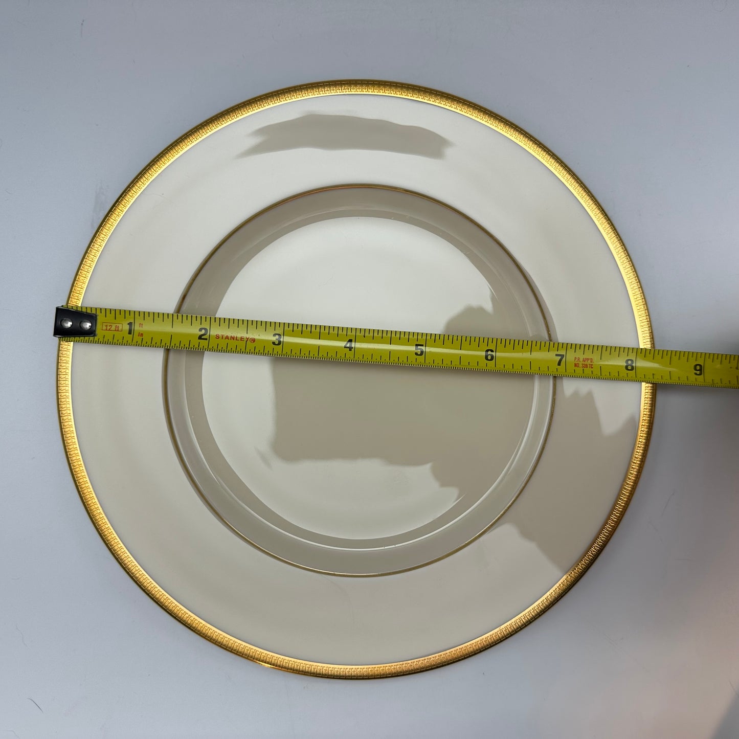 Lenox Tuxedo Salad Plates, Set of 5, Gold Back Stamp