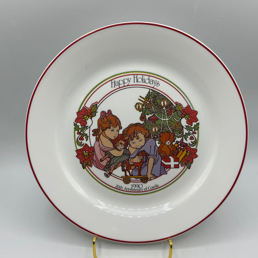 Corelle 1990 Christmas Plate Limited Edition, 20th Anniversary