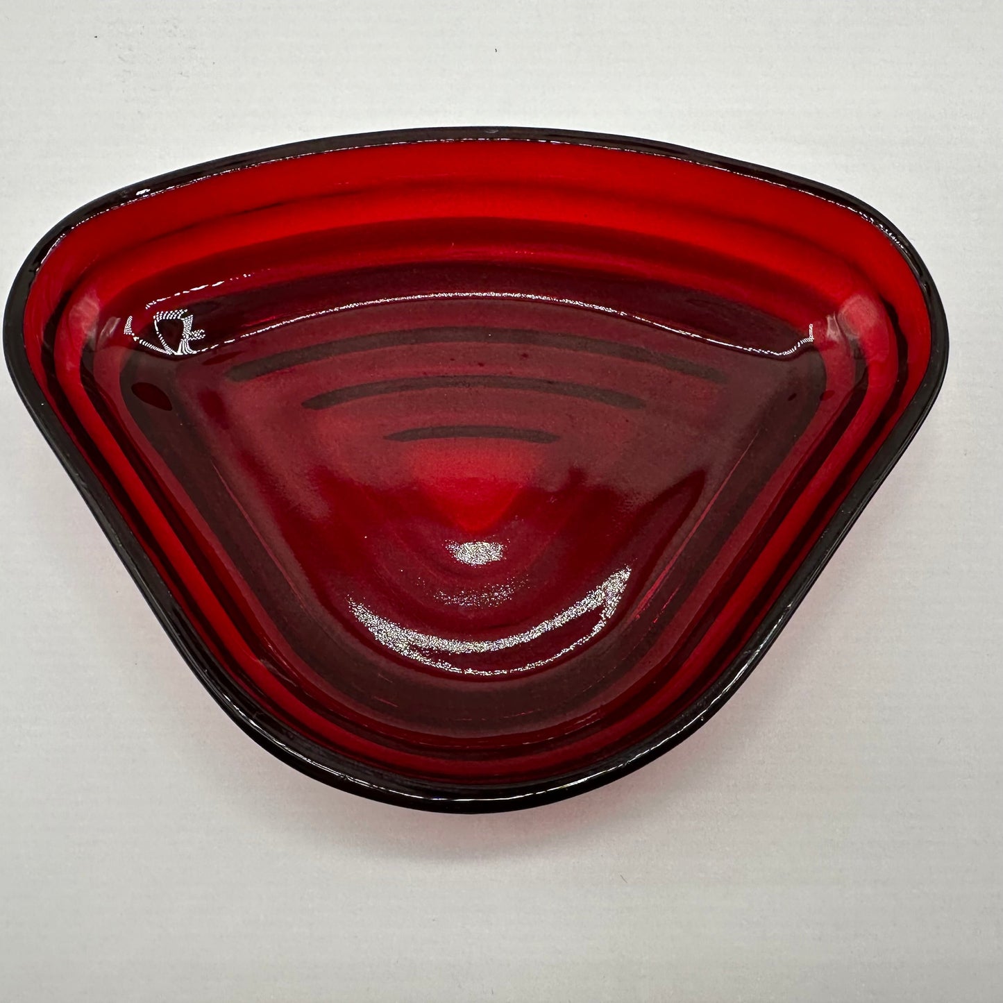 Anchor Hocking Manhattan Royal Ruby Relish Inserts, Set of 2