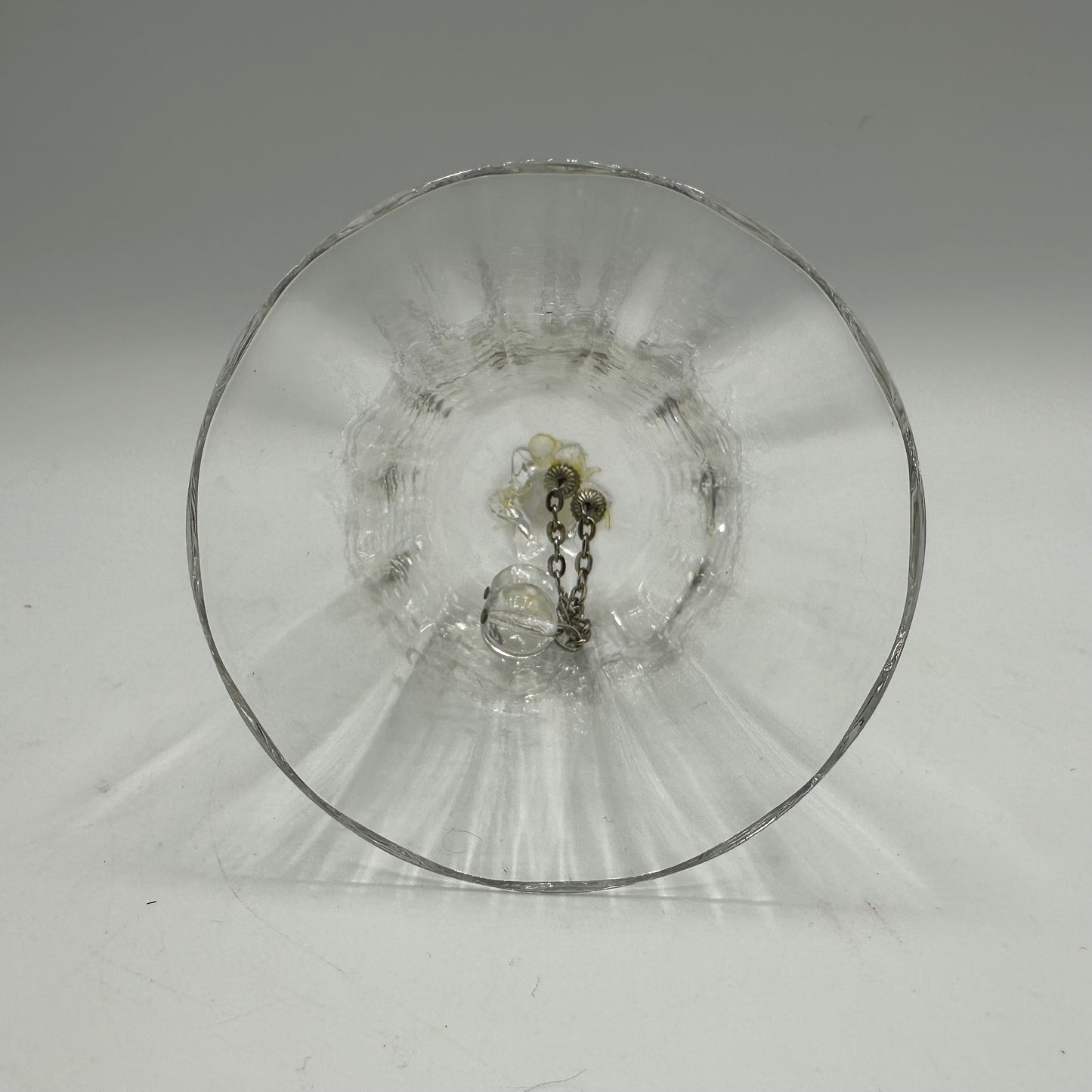 Vintage 1776 Frosted Crystal Bell