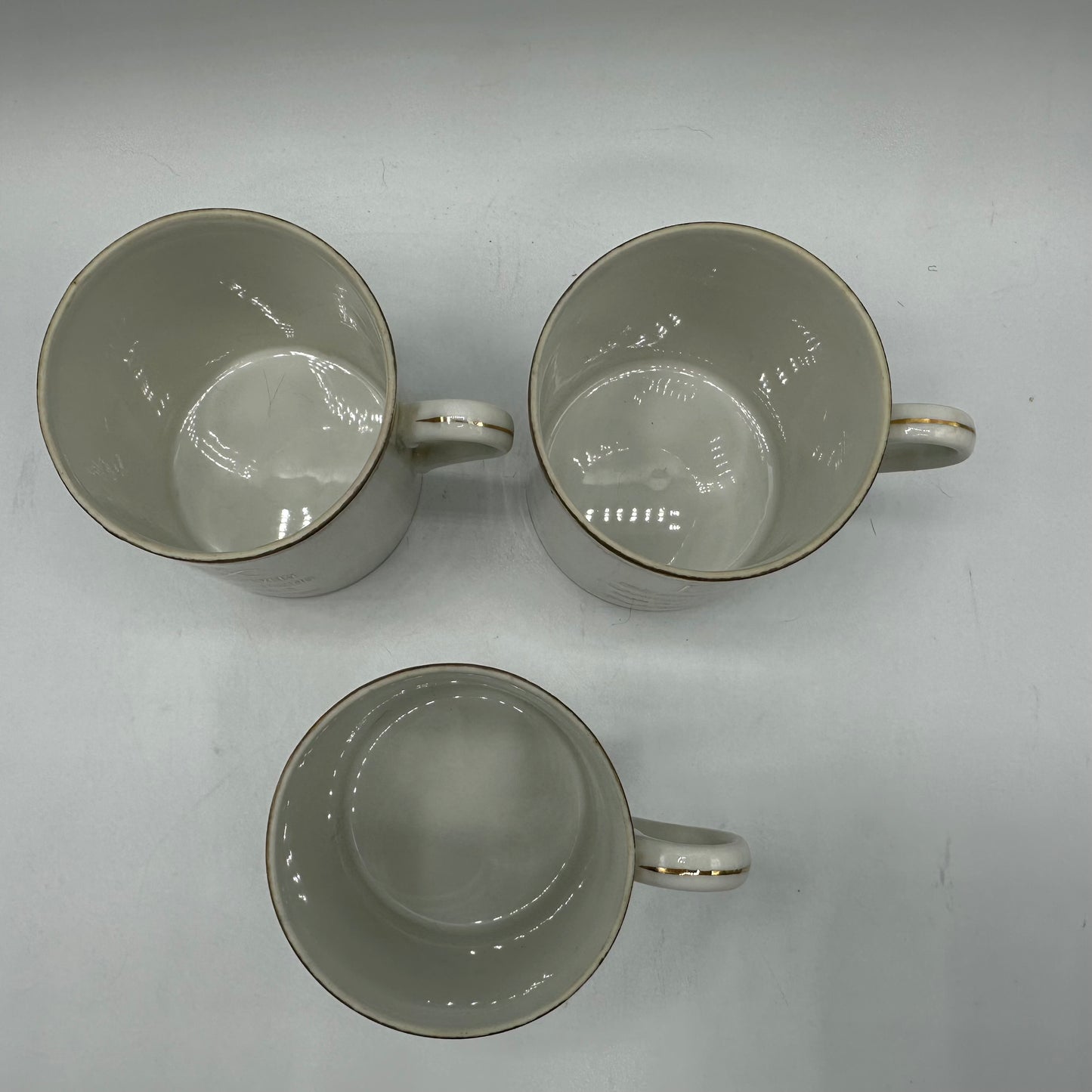 Vintage Porcelain Shot Mugs, Set of 3