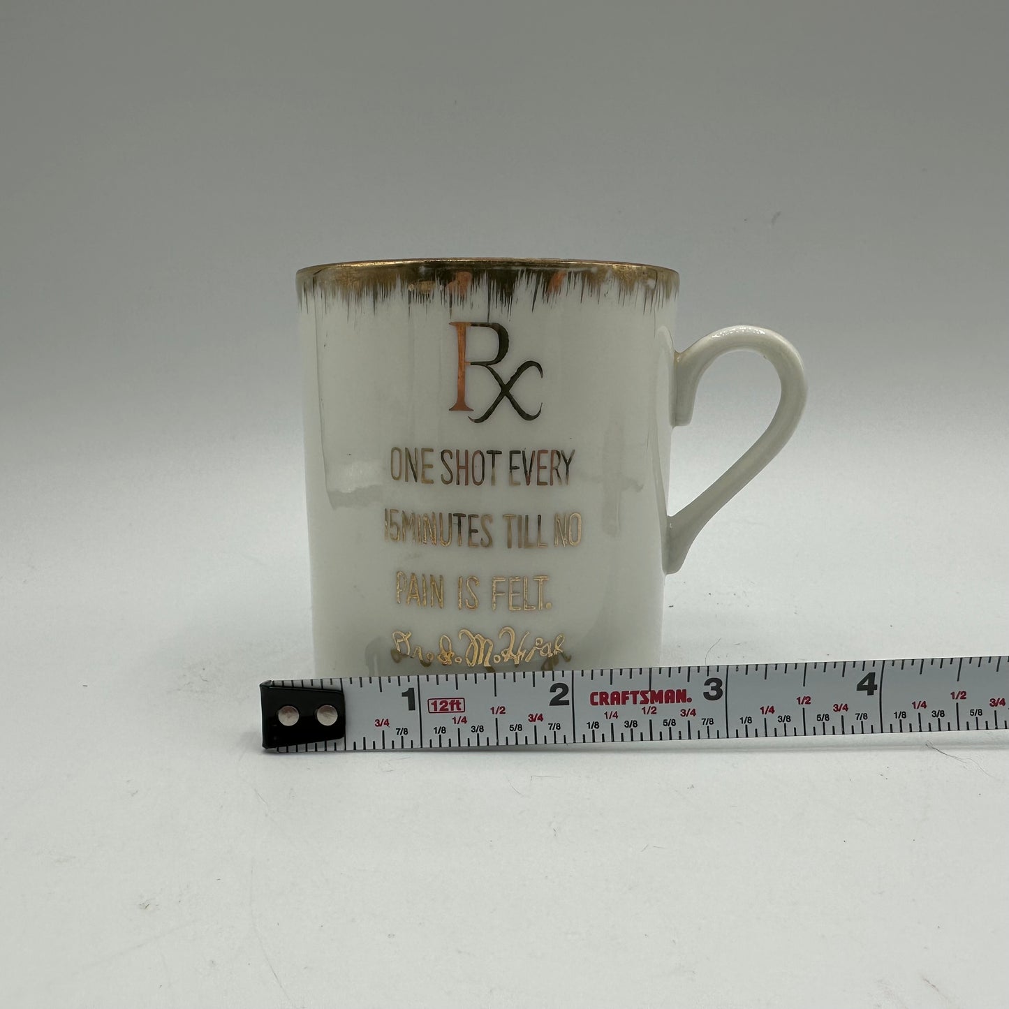 Vintage Porcelain Shot Mugs, Set of 3