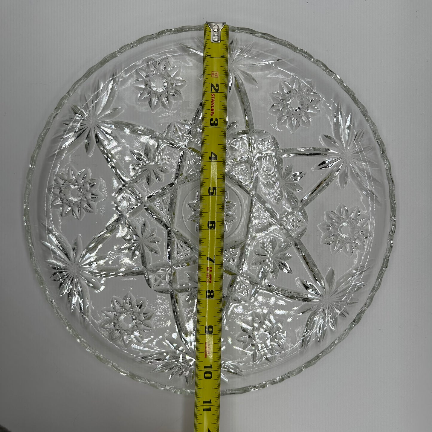 Anchor Hocking Early American Prescut 11" Sandwich Plate