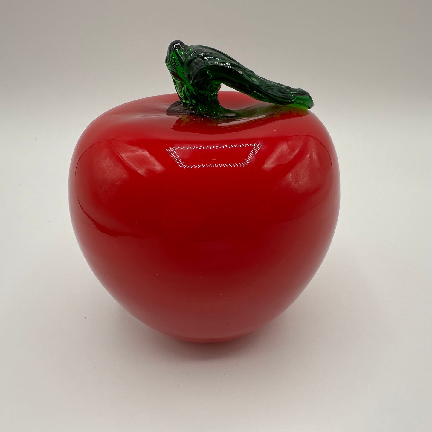 Art Glass Red Apple