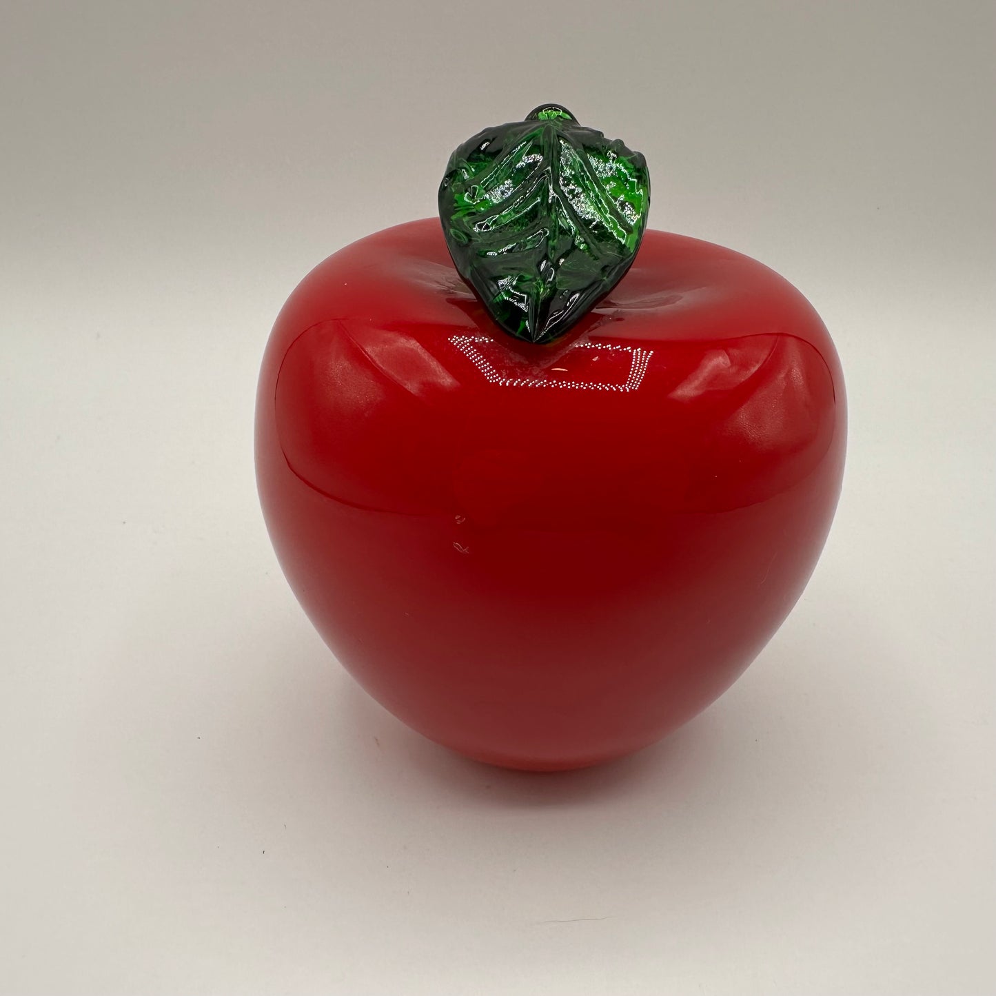 Art Glass Red Apple