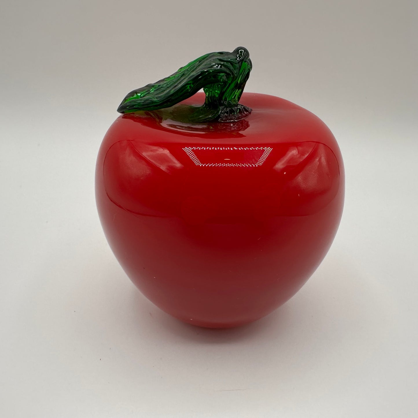 Art Glass Red Apple