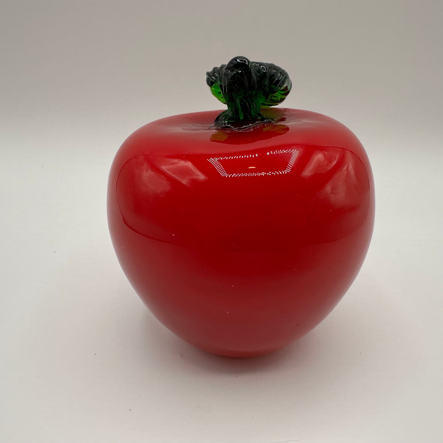 Art Glass Red Apple