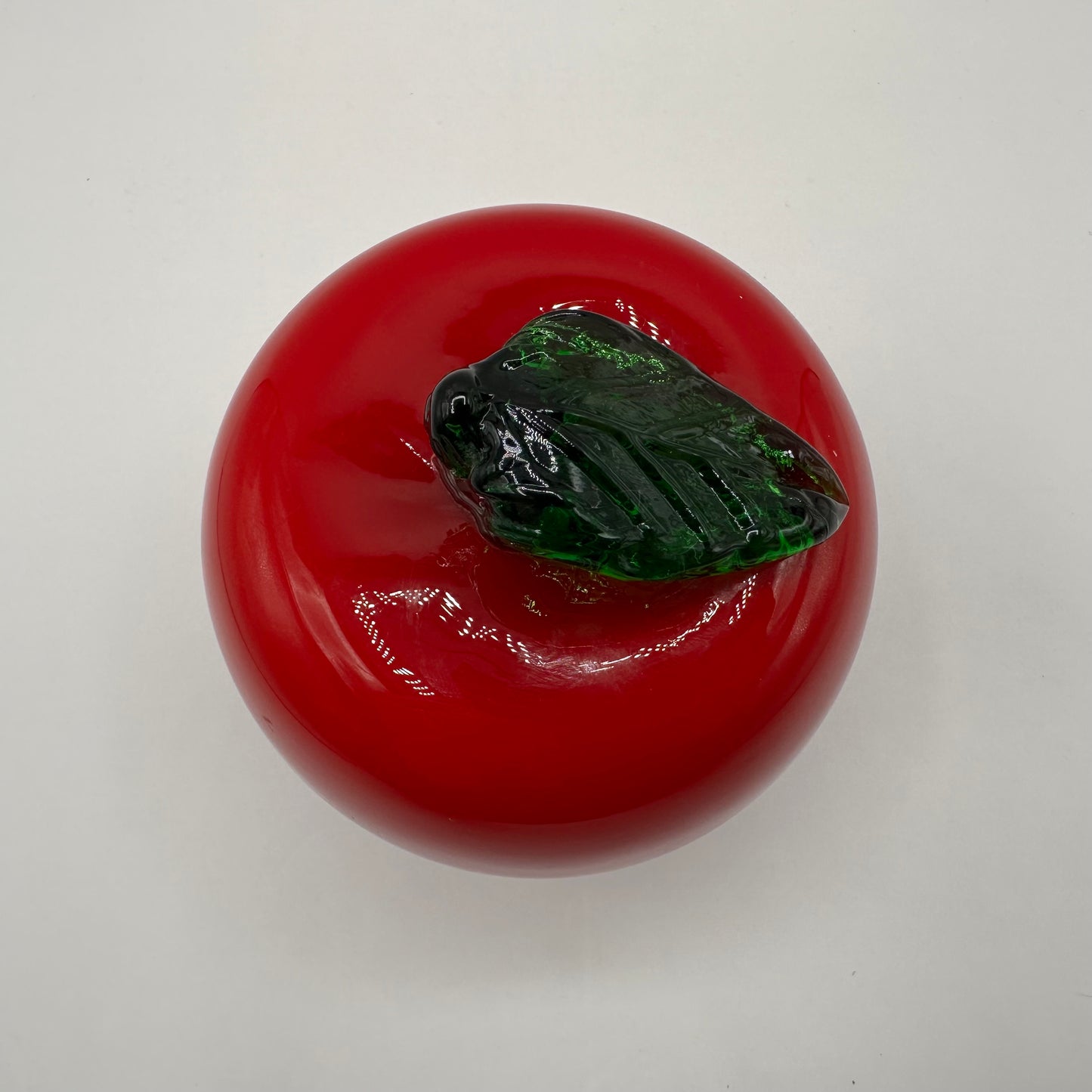 Art Glass Red Apple